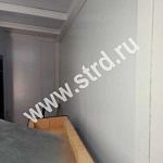 Стеновая трёхслойная сэндвич-панель гладкая 50мм 1000мм с видимым креплением минеральная вата Полиэстер Доборник