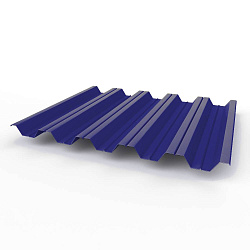 Профнастил НС35 0,45 RAL 5002 оцинкованный, с полимерным покрытием (полиэстер)