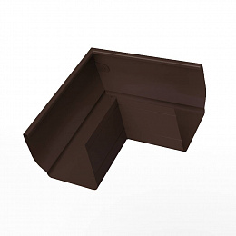 Угол прямоугольного водосточного желоба полиэстер Grand Line Vortex внешний RAL 8017