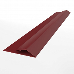 Планка стартово-финишная для металлосайдинга блокхаус оцинкованная с порошковым покрытием 0,45мм ширина менее 625 мм RAL 3011