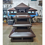 Дымник на трубу двойной оцинкованный с полимерным покрытием до 1600мм RAL 5021