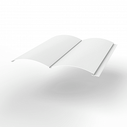 Металлосайдинг Блок-Хаус оцинкованный с полимерным покрытием 0,45х360мм RAL 9003