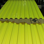 Профнастил С21 0,65х1051мм (RAL 1018) оцинкованный, с полимерным покрытием (полиэстер)