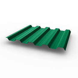 Профнастил НС44 (RAL 6032) 0,7х1047мм оцинкованный, с полимерным покрытием (Полиэстер)