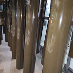 Труба водосточная оцинкованная порошок ф106х1250мм RAL 6008