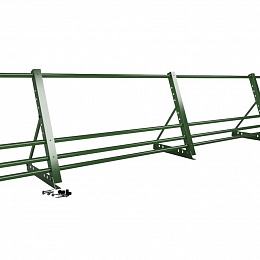 Ограждение кровельное фальц 2000мм 600-25-1-1,5-2 оцинкованная сталь с порошковым покрытием RAL 6002