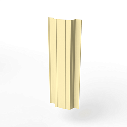 Штакетник прямоугольный оцинкованный с полимерным покрытием 0,45х118мм прямоугольный фигурный RAL 1014