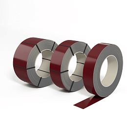 Лента оцинкованная (Штрипс) 0,4 мм (RAL 3032) с полимерным покрытием (полиэстер)