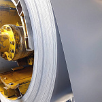 Лента оцинкованная с полимерным покрытием полиэстер Grand line Optima 0,45мм RAL 5002