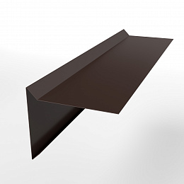 Планка ветровая 0,45 мм (RAL 8017) простая, с порошковым покрытием