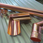 Желоб водосточный медный ф180х2000мм