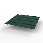 Металлочерепица Монтеррей классик оцинкованная с полимерным покрытием 0.4x1180мм  RAL 6005