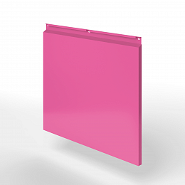 Фасадная металлокассета закрытого типа оцинкованная с порошковым покрытием 0,7x920х420мм RAL 4003 Вересково-фиолетовый