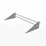 Снегозадержатель трубчатый 3000мм универсальный 25-1,0-1,5-3 холоднокатанная сталь с порошковым покрытием RAL 9006