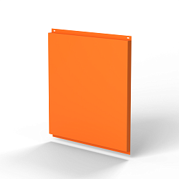 Фасадная металлокассета 1740x1160 (RAL 2003) открытого типа, с порошковым покрытием 0,7 мм