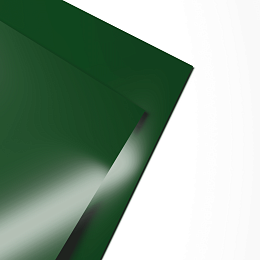 Лист оцинкованный 0,9х1250мм (RAL 6035) с полимерным покрытием (полиэстер)