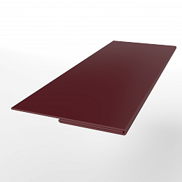 Планка финишная 0,45 мм (RAL 3005) оцинкованная, с порошковым покрытием