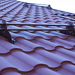 Металлочерепица Kredo оцинкованная с полимерным покрытием 0,45х1190мм RAL 3005