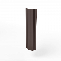 Штакетник оцинкованный с полимерным покрытием  П-образный 0,4х100мм RAL 8017