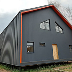 Вертикаль 0,2 line 0,45 Drap с пленкой RAL 7024 мокрый асфальт