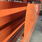 Планка стыковочная составная верхняя для фальцевой кровли оцинкованная с порошковым покрытием 0,45мм ширина более 625 мм RAL 2004