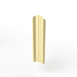 Штакетник оцинкованный с полимерным покрытием М-образный фигурный 0,45х100мм RAL 1014