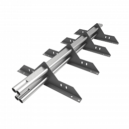 Снегозадержатель трубчатый 3000мм фальц 40x20-1,0-1,0-3 холоднокатанная сталь с порошковым покрытием RAL 7004