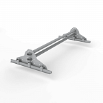 Снегозадержатель трубчатый 3000мм фальц 40x20-1,0-2,0-4 холоднокатанная сталь с порошковым покрытием RAL 7004