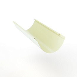 Желоб водосточный с полимерным покрытием Металлпрофиль ф185х3000мм RAL 9003