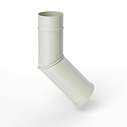 Колено водосточное оцинкованное порошок ф90мм RAL 9002