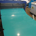 Рулон оцинкованный с полимерным покрытием полиэстер 0,45х1250мм RAL 5018 Бирюзово-синий