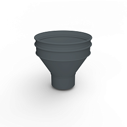 Воронка водосточная ф200х350мм (RAL 7016) водосборная, c порошковым покрытием