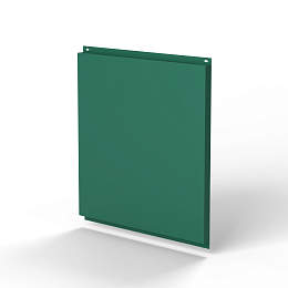 Фасадная металлокассета 530x530 (RAL 6000) открытого типа, с порошковым покрытием 0,7 мм