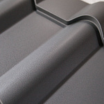 Металлочерепица Kamea оцинкованная с полимерным покрытием 0,45х1180мм RAL 7024