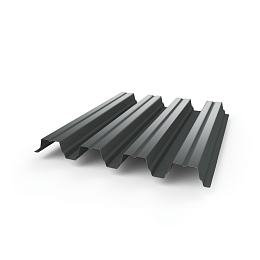 Профнастил Н75 - 0,65 (RAL 7012) с полимерным покрытием (полиэстер)