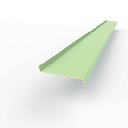 Отлив 0,4 мм RAL 6019 оконный оцинкованный c порошковым покрытием