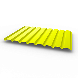 Профнастил С20 - 0,65х1150мм (RAL 1026) оцинкованный, с полимерным покрытием (Полиэстер)