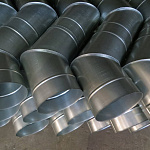 Колено водосточное оцинкованное ф120х400x400мм