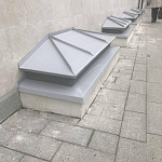 Фальц двойной стоячий оцинкованный с полимерным покрытием 0,5х625мм RAL 5021