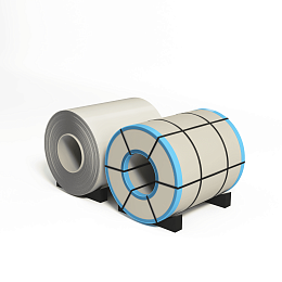 Рулон оцинкованный 0,5х1250мм (RAL 9002) с полимерным покрытием (полиэстер)