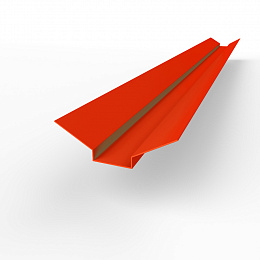 Ендова верхняя фигурная 0,45 мм (RAL 2005) оцинкованная c порошковым покрытием