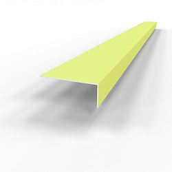 Лобовая планка (RAL 1026) оцинкованная, с порошковым покрытием 0,45 мм