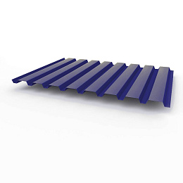 Профнастил С20 - 0,45х1150мм (RAL 5002) оцинкованный, с полимерным покрытием (полиэстер)