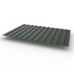 Профнастил С10 - 0,6х1180мм (RAL 7010) оцинкованный, с полимерным покрытием (Полиэстер)