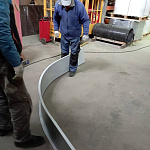 Парапет радиусный 0,7 мм (RAL 9003) полиэстер