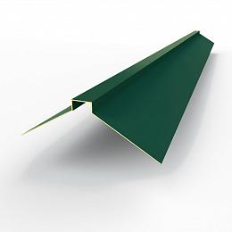 Конек фигурный 0,45 мм RAL 6005 оцинкованный, с порошковым покрытием