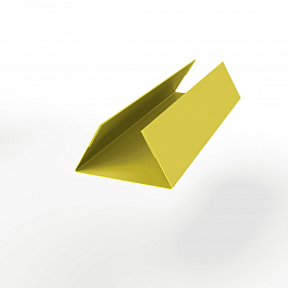 Планка стыковочная составная нижняя для фальцевой кровли оцинкованная с порошковым покрытием 0,45мм ширина более 625 мм RAL 1018