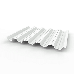 Профнастил НС35 0,8 RAL 9003 оцинкованный, с полимерным покрытием (полиэстер)