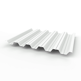 Профнастил НС35 0,8 RAL 9003 оцинкованный, с полимерным покрытием (полиэстер)