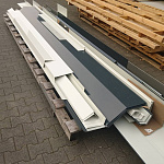 Откос оконный 0,4 мм (RAL 7021) c порошковым покрытием